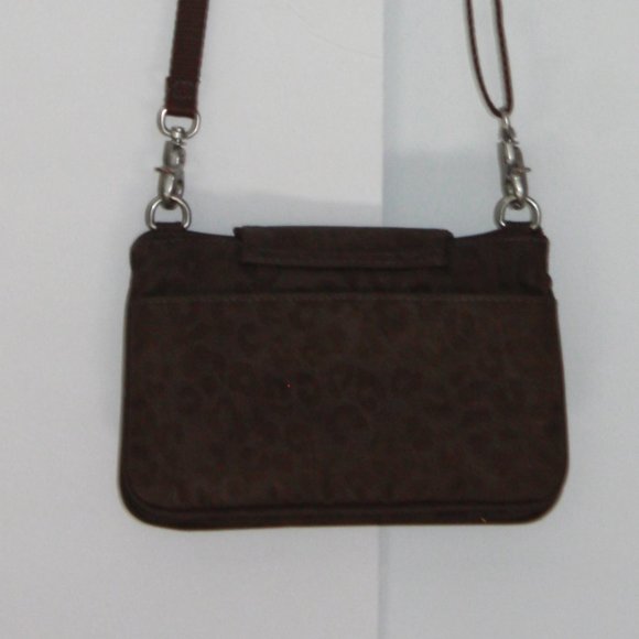 Baggallini Small Crossbody Brown with Animal Print - Picture 7 of 10